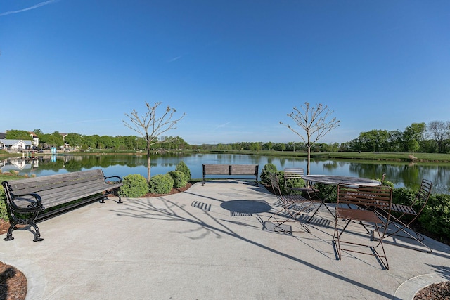 622 Stonewater Blvd, Franklin, TN 37064 - view of patio / terrace featuring a water view
