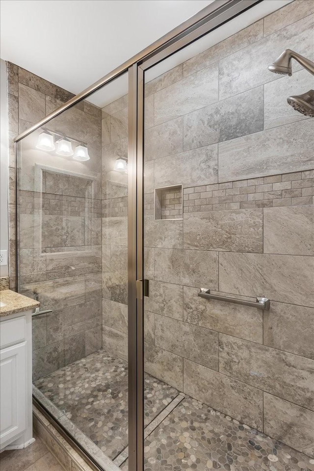 401 Hancock Ln, Tullahoma, TN 37388 - full bath featuring a shower stall and vanity