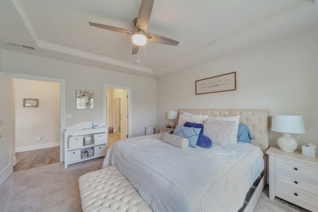 4022 Arrowleaf Ln, Antioch, TN 37013 - bedroom featuring a ceiling fan and ensuite bathroom