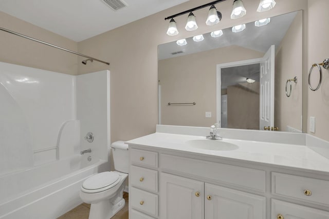 3319 Mershon Dr, Murfreesboro, TN 37128 - full bath with vanity, toilet, and shower / tub combination