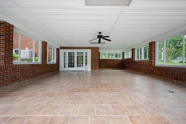 915 Taylor Cir, Burns, TN 37029 - view of patio / terrace featuring french doors and ceiling fan