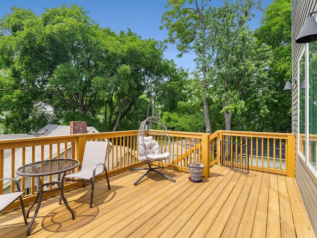 1319 Monetta Ave, Nashville, TN 37216 - wooden terrace featuring view of wooded area