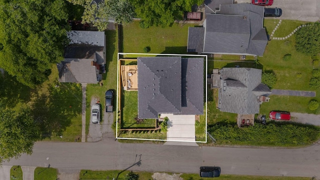 1319 Monetta Ave, Nashville, TN 37216 - aerial view of residential area featuring property boundaries highlighted