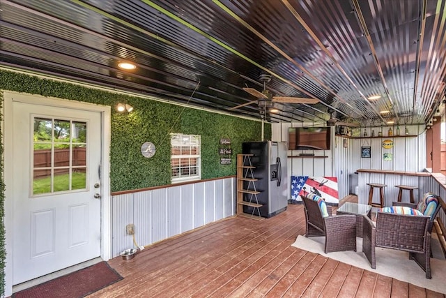 view of deck