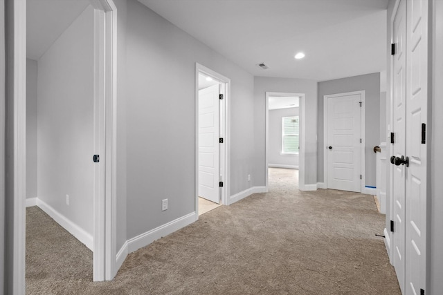 1860 Oakvale Dr, Chattanooga, TN 37421 - hallway featuring carpet, baseboards, and recessed lighting