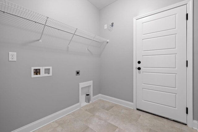 1860 Oakvale Dr, Chattanooga, TN 37421 - washroom with electric dryer hookup, hookup for a washing machine, and baseboards