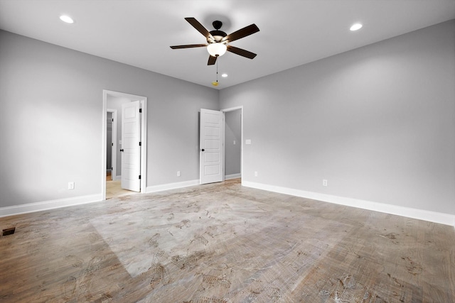 1860 Oakvale Dr, Chattanooga, TN 37421 - unfurnished bedroom featuring recessed lighting, baseboards, and a ceiling fan