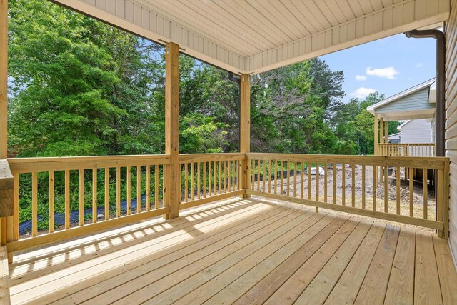 1860 Oakvale Dr, Chattanooga, TN 37421 - deck with view of wooded area