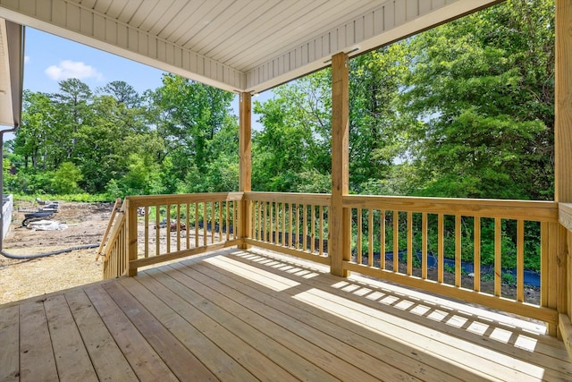 1860 Oakvale Dr, Chattanooga, TN 37421 - wooden terrace featuring view of wooded area