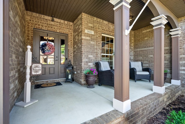 3015 Prince Dr, Clarksville, TN 37043 - property entrance featuring covered porch and brick siding