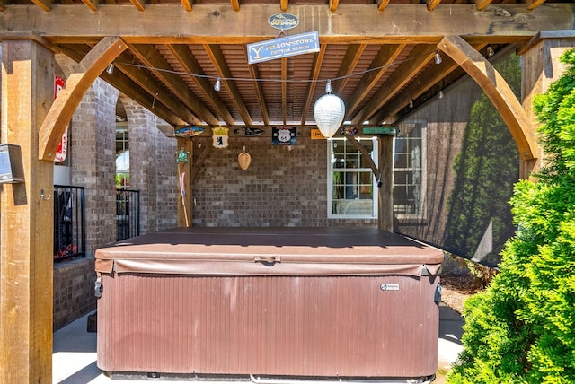 3015 Prince Dr, Clarksville, TN 37043 - view of patio / terrace with a hot tub