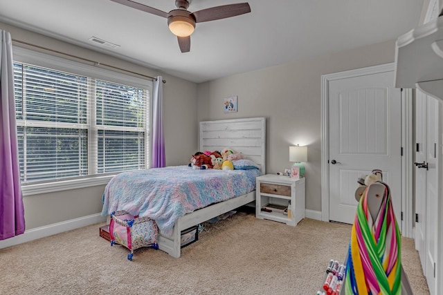 1002 Loblolly Dr, Murfreesboro, TN 37128 - bedroom with carpet floors, baseboards, and a ceiling fan
