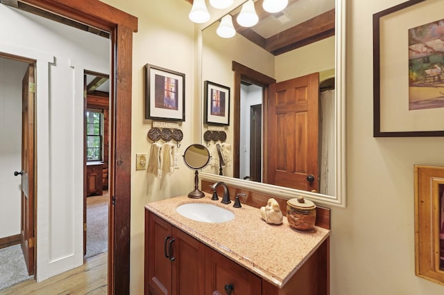 7261 Kingston Rd, Fairview, TN 37062 - bathroom featuring wood finished floors and vanity