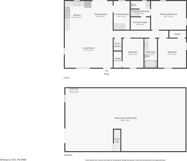 46 Seay Ln, Erin, TN 37061 - home floor plan