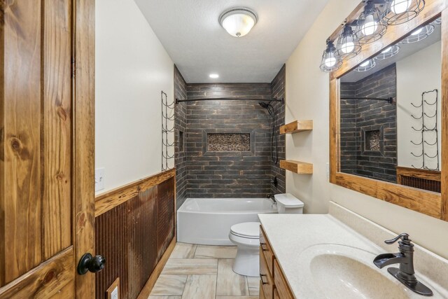 46 Seay Ln, Erin, TN 37061 - full bathroom with toilet, shower / washtub combination, and vanity