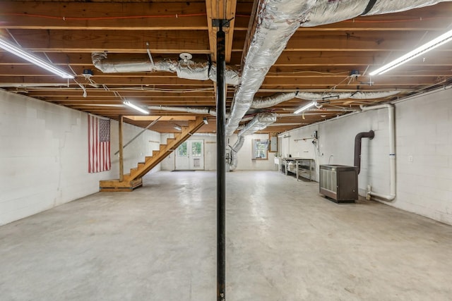 46 Seay Ln, Erin, TN 37061 - basement featuring stairway