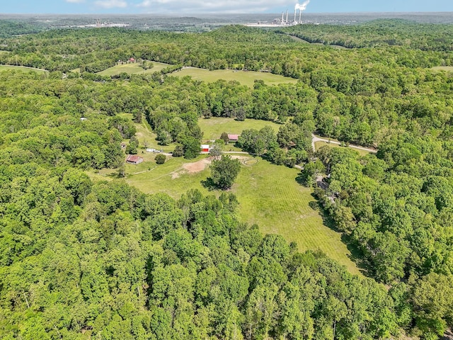 46 Seay Ln, Erin, TN 37061 - aerial view of property and surrounding area featuring a forest