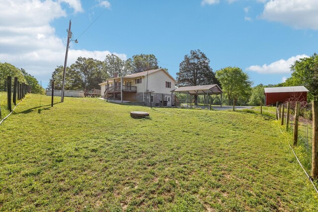 46 Seay Ln, Erin, TN 37061 - view of yard featuring a detached carport