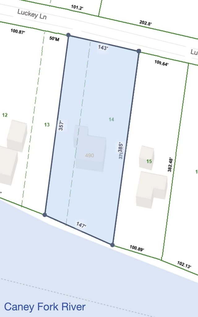 490 Luckey Ln, Sparta, TN 38583 - map of parcels