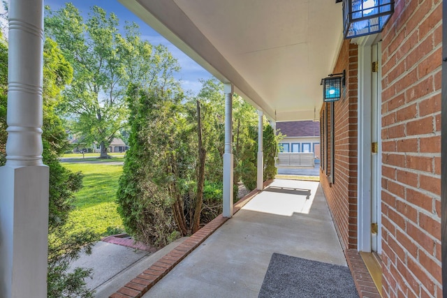 1186 Peebles Dr, Smyrna, TN 37167 - view of patio / terrace with a porch