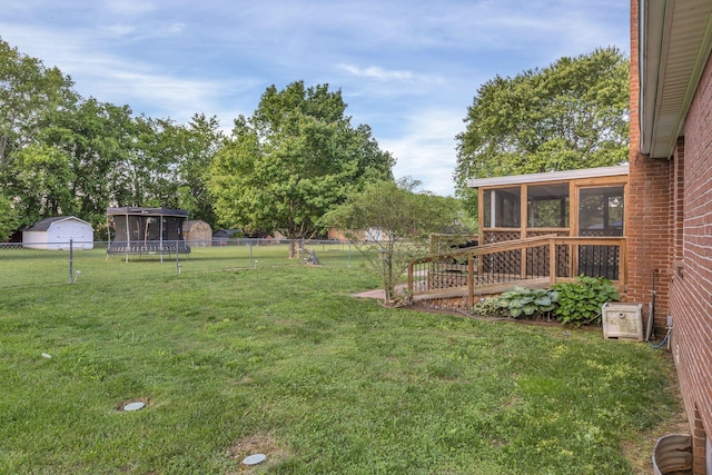 1186 Peebles Dr, Smyrna, TN 37167 - view of yard with a sunroom
