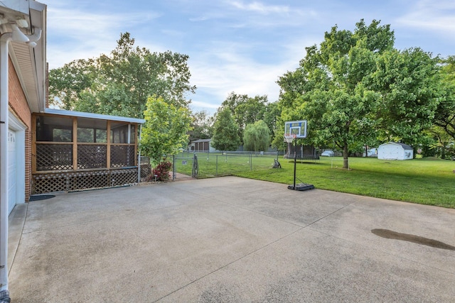 1186 Peebles Dr, Smyrna, TN 37167 - view of patio / terrace featuring a sunroom