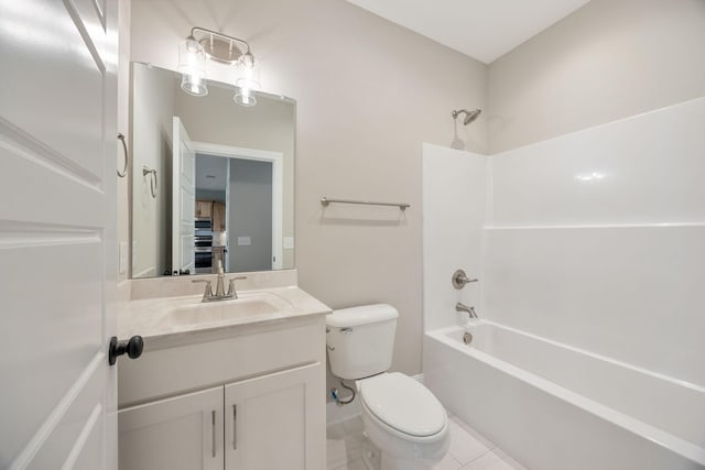 2060 Rylee Way Unit 54, Greenbrier, TN 37073 - bathroom with toilet, vanity, tub / shower combination, and tile patterned flooring