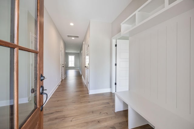 2060 Rylee Way Unit 54, Greenbrier, TN 37073 - mudroom featuring light wood-type flooring, recessed lighting, and baseboards