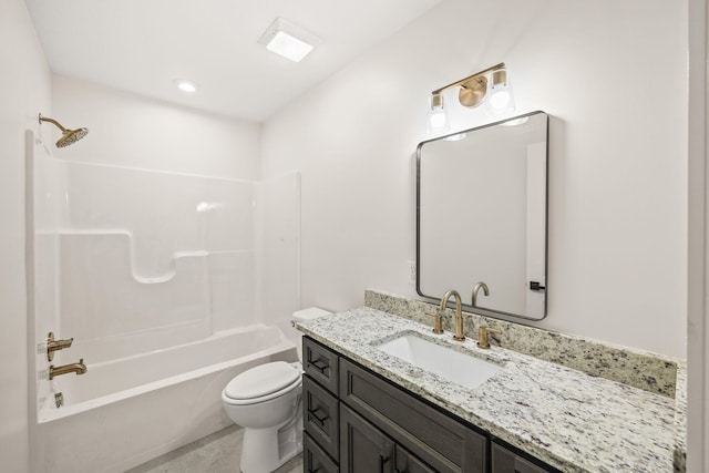 5706 Wilder Rd S, Grimsley, TN 38565 - bathroom with toilet, shower / bathtub combination, and vanity