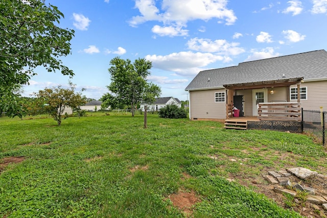 2405 Cason Ln, Lewisburg, TN 37091 - view of yard with a deck