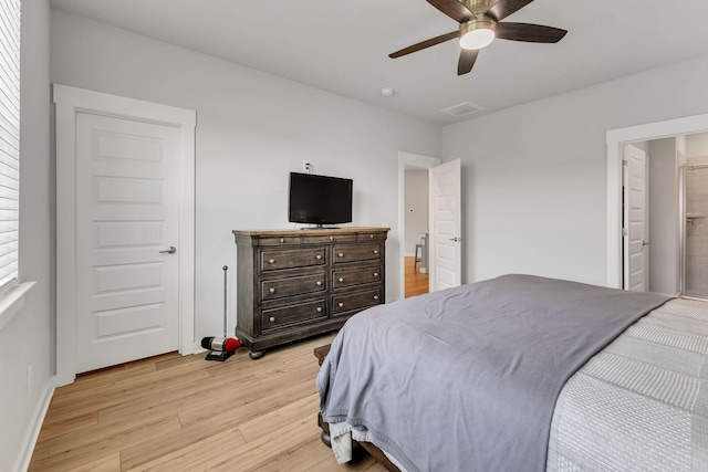 416 Golden Meadow Ln, Hendersonville, TN 37075 - bedroom featuring light wood-style floors, baseboards, and a ceiling fan