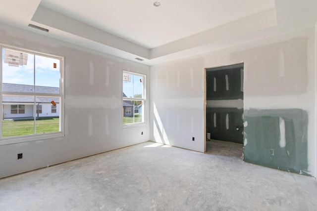 362 Galway Dr, Clarksville, TN 37042 - spare room with concrete floors and a tray ceiling