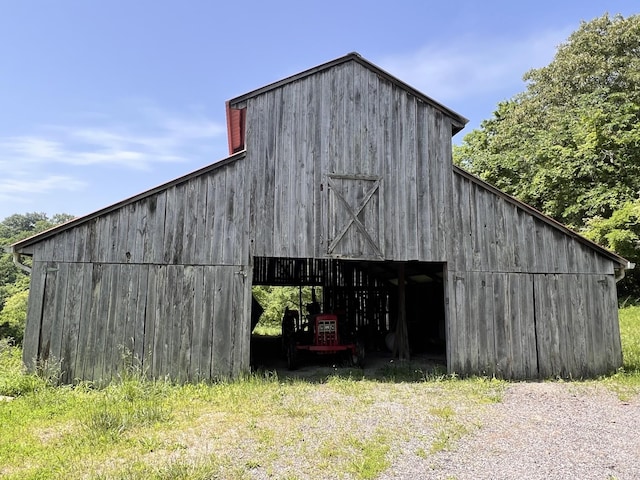 view of barn