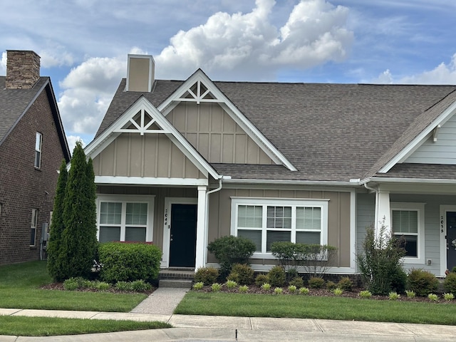 2044 Mainstream Dr, Franklin, TN 37064 - view of front of house with board and batten siding and roof with shingles