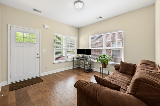 2044 Mainstream Dr, Franklin, TN 37064 - living room featuring hardwood / wood-style flooring and baseboards
