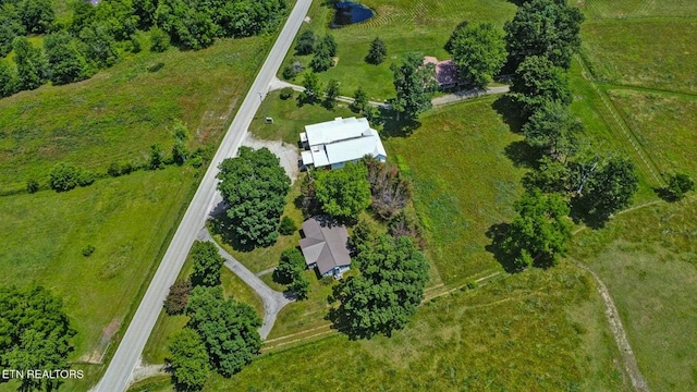 1729 Roslin Rd, Jamestown, TN 38556 - aerial view of property and surrounding area with rural landscape