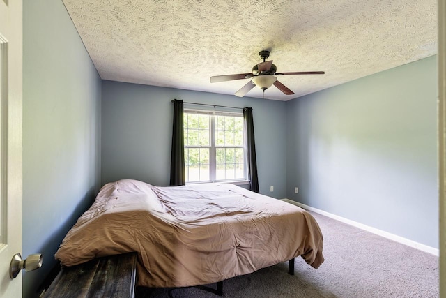 309 Yacht Ct, Smyrna, TN 37167 - carpeted bedroom featuring baseboards, ceiling fan, and a textured ceiling