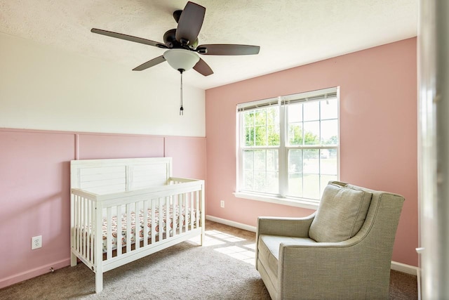 309 Yacht Ct, Smyrna, TN 37167 - carpeted bedroom with a crib, ceiling fan, and baseboards