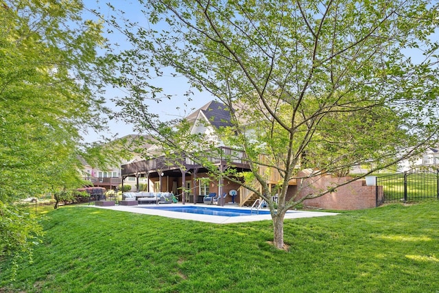 9727 Chestnut Hill Ln, Chattanooga, TN 37421 - back of house featuring outdoor lounge area and a deck