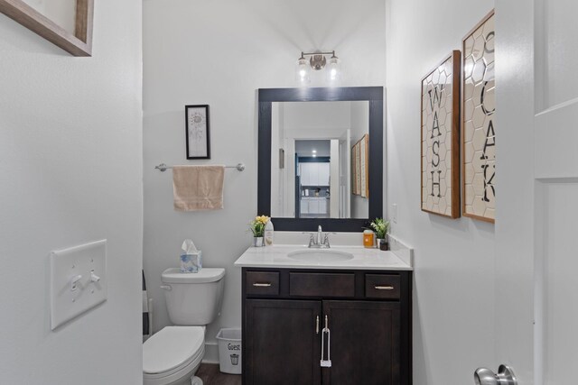 7587 Highborne Ln, Ooltewah, TN 37363 - half bathroom with toilet and vanity
