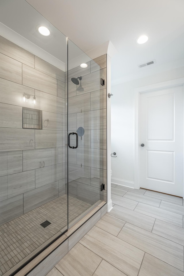 5008 Swan Rd, Chattanooga, TN 37416 - bathroom with a shower stall and recessed lighting