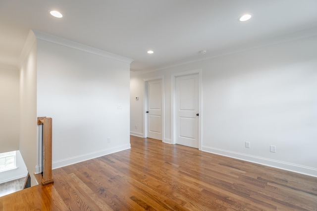 5008 Swan Rd, Chattanooga, TN 37416 - empty room featuring crown molding, recessed lighting, and wood finished floors
