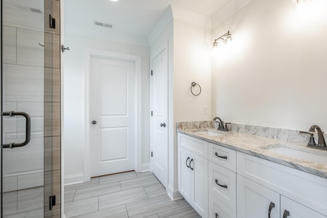 5008 Swan Rd, Chattanooga, TN 37416 - full bathroom featuring a shower stall and double vanity