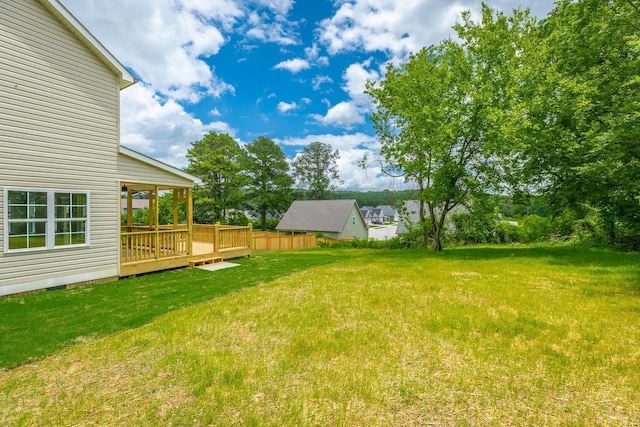 5008 Swan Rd, Chattanooga, TN 37416 - view of green lawn featuring a deck