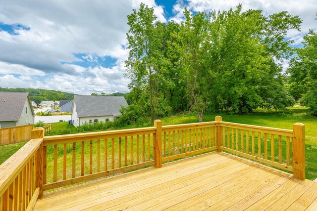 5008 Swan Rd, Chattanooga, TN 37416 - deck with a lawn