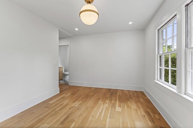 215 Lewisburg Ave, Franklin, TN 37064 - empty room featuring baseboards, light wood-style floors, and recessed lighting