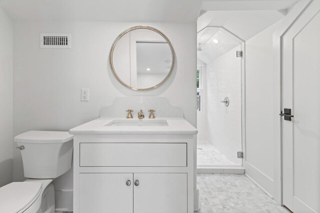 215 Lewisburg Ave, Franklin, TN 37064 - full bathroom with a shower stall, vanity, and toilet