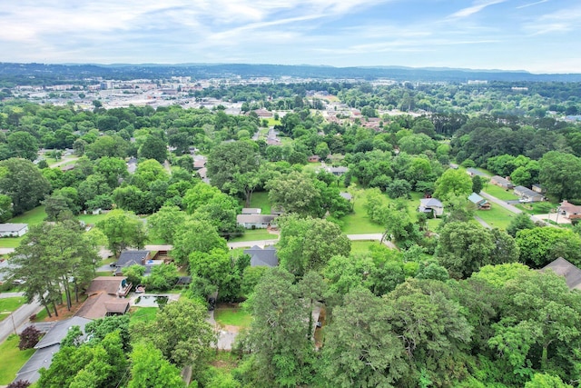 aerial overview of property's location featuring nearby suburban area