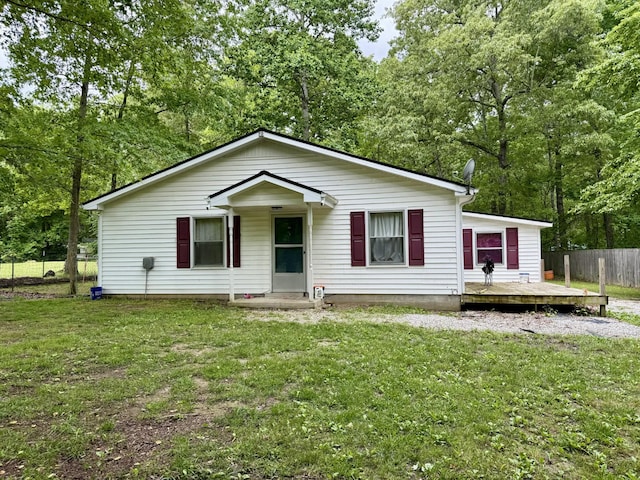 261 Oak Dr, Beechgrove, TN 37018 - view of front of home with a deck