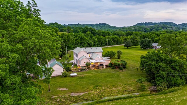 3310 Booker Ridge Rd, Mount Pleasant, TN 38474 - view from above of property featuring a forest